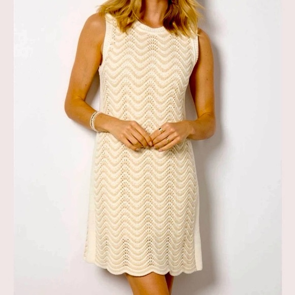 Evereve Charlie Sweater  Dress Cream